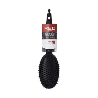 KISS - RED RUBBERIZED PADDLE BRUSH (OVAL)