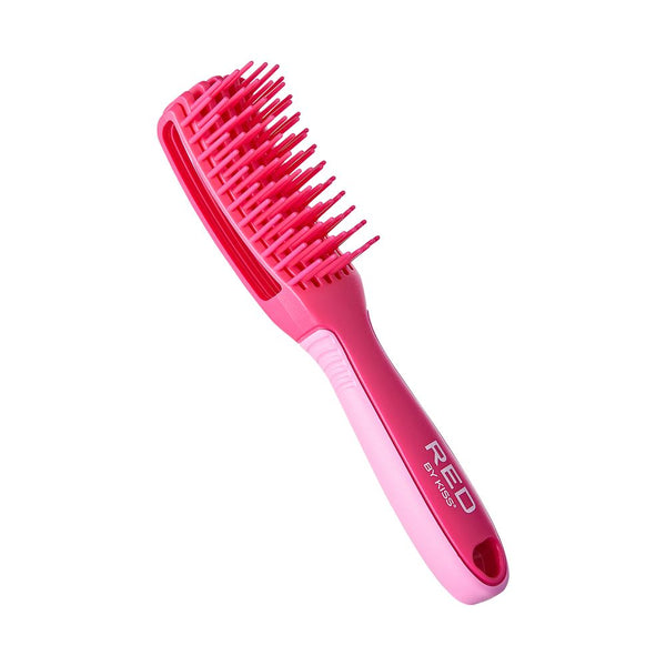 KISS - RED EZ GLIDE DETANGLING BRUSH MINI