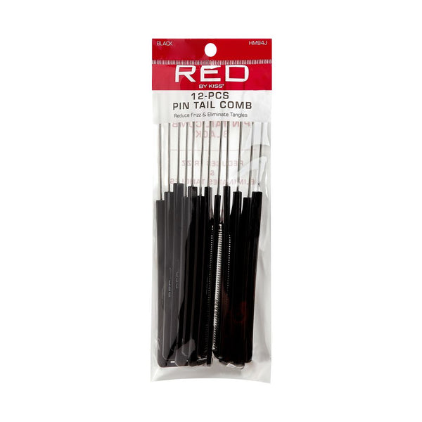 KISS - PIN TAIL COMB 12PCS BLACK