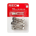 KISS - RED 1 3/4' SLIDE IN CLIP 10PCS