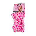 KISS - RED PLUSH SPA HEADBAND PINK LEOPARD