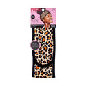 KISS - RED VELCRO SPA HEADBAND LEOPARD