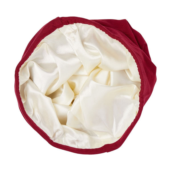 KISS - RED SILKY SATIN LINED HAIR CAP (ASSORTED)