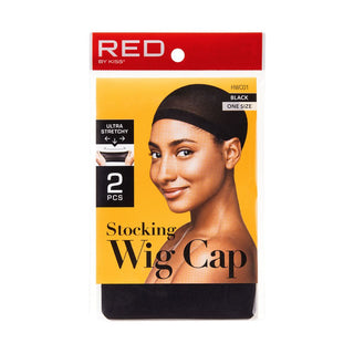 KISS - RED STOCKING WIG CAP 2PCS (BLACK)