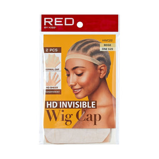 KISS - RED HD STOCKING WIG CAP 2PCS BEIGE