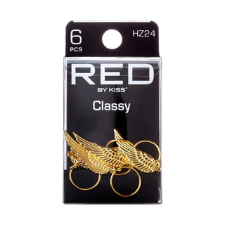 KISS - RED BRAID CHARM FEATHER HZ24