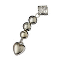 KISS - RED BRAID CHARM CLASSY CLIP HEART HZ37