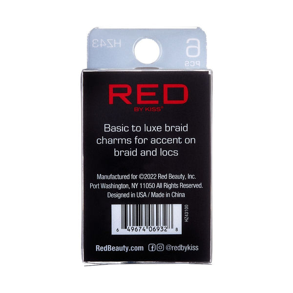 KISS - RED BRAID CHARM CLIP LEAF HZ43