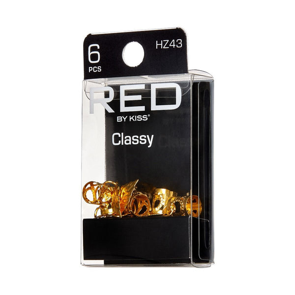 KISS - RED BRAID CHARM CLIP LEAF HZ43