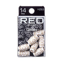 KISS - RED BRAID CHARM CLASSY WOOD BEAD HZ63