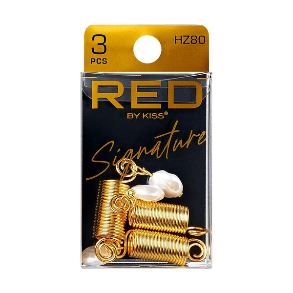 KISS - RED BRAID CHARM SIGNATURE DIAMOND COIL HZ80 | Zoe