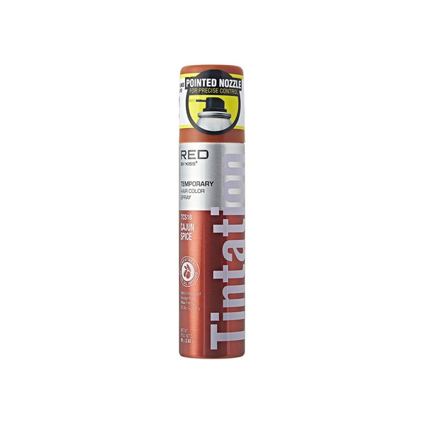 RED BY KISS TEMPORARY HAIR COLOR SPRAY TCS18 (CAJUN SPICE) 2.82 Oz