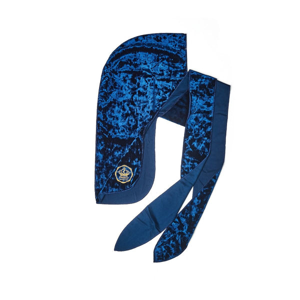 KISS - RPM PW CRUSHED VELVET DURAG (ROYAL BLUE)