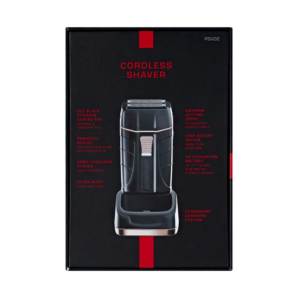 KISS - RED PRO CORDLESS SHAVER MATT BLACK