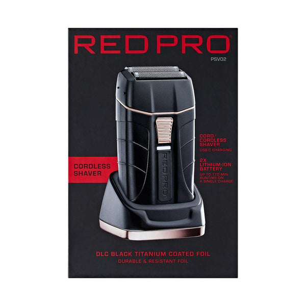 KISS - RED PRO CORDLESS SHAVER MATT BLACK