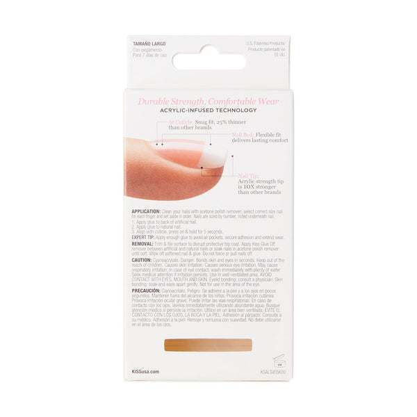 KISS - SALON ACRYLIC FRENCH NAILS KIT BACK TALK (KSA08)