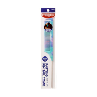 KISS - RED BLUE TIE-DYE PARTING PIN TAIL COMB