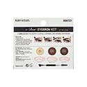 KISS - RUBY KISSES EYEBROW KIT W STENCILS BLACK DARK BROWN