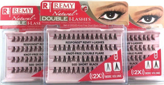 JESSICA COLLECTION - REMY Double Up I-Lashes #050D KNOT FREE FLARE DOUBLE SHORT BLACK