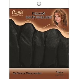 ANNIE - Pillow Soft Large Rollers BLACK #1248