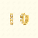 GNS - Stainless Steel Gold Hoop Earrings (SS003G)