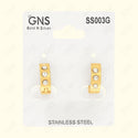 GNS - Stainless Steel Gold Hoop Earrings (SS003G)