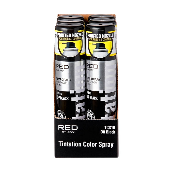 KISS - Tintation Colors & Care Temporary Hair Color Spray OFF BLACK