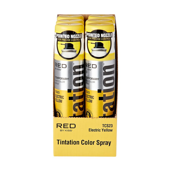 KISS - Tintation Colors & Care Temporary Hair Color Spray ELECTRIC YELLOW