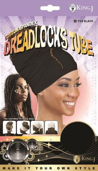 Qfitt - Cotton Spandexx Dreadlocks Tube BLACK