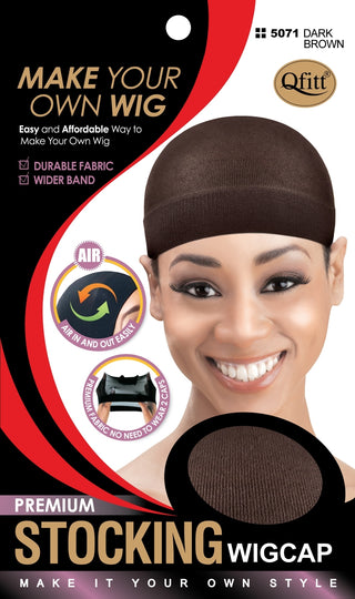 Qfitt - Premium Stocking Wig Cap Regular Size (3 Colors Available)