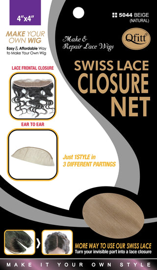 Qfitt - SWISS LACE CLOSURE NET #5044 BEIGE