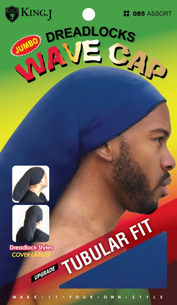 King J - DreadLocks Jumbo Wave Cap Tubular Fit Assorted