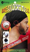 KING J - DreadLocks Tube Cotton Spandex BLACK