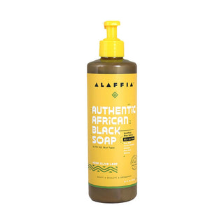 ALAFFIA - Authentic African Black Soap Hemp Olive Leaf