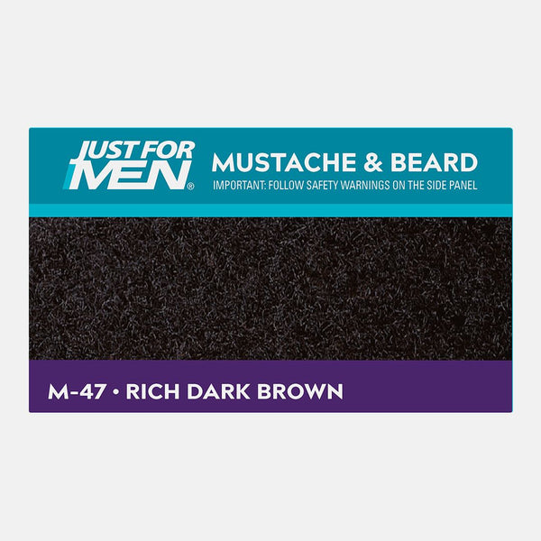 JUST FOR MEN - Mustache & Beard M-47 RICH DARK BROWN