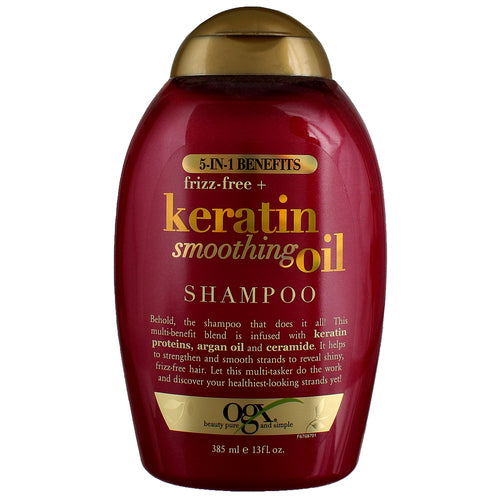 OGX - 5-IN-1 Benefits Frizz free Keratin Smoothing Oil Shampoo