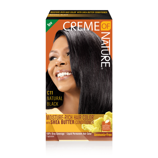 Creme of Nature - Moisture-Rich Hair Color with Shea butter C11 NATURAL BLACK