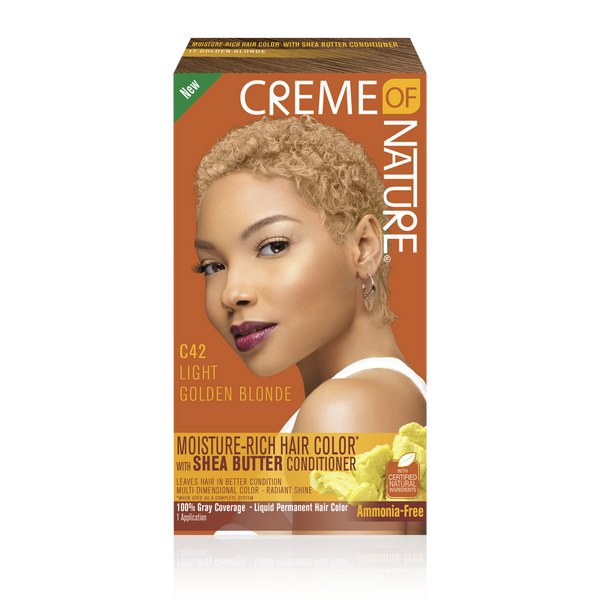 Creme of Nature - Moisture-Rich Hair Color with Shea butter C42 LIGHT GOLDEN BLONDE