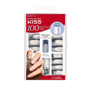 KISS - 100 NAILS ACTIVE SQUARE