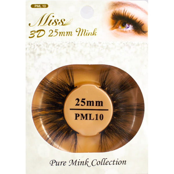 MISS - PURE MINK COLLECTION 3D 25MM MINK LASH (PML10)