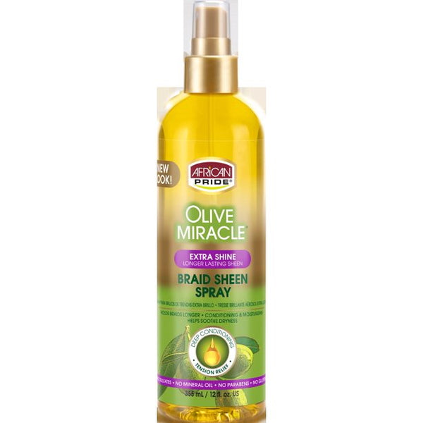 African Pride - Olive Miracle Braid Sheen Spray Extra Shine