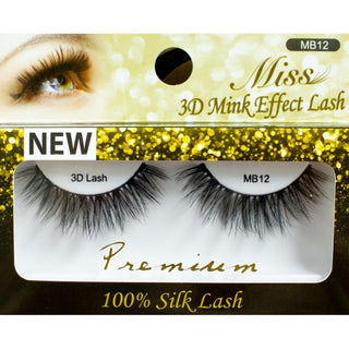 MISS - 3D PREMIUM MINK EFFECT LASH (MB12)