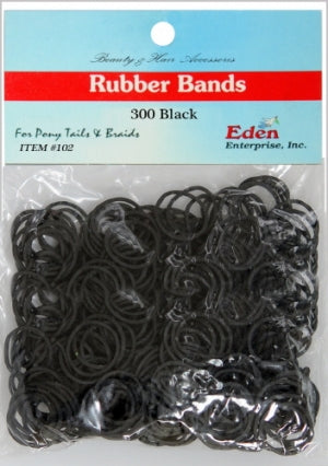 EDEN COLLECTION - Rubber Bands 300 Black Only