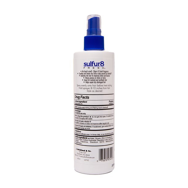 Sulfur 8 - Fresh Medicated Anti-Dandruff Oil Sheen Moisturizing Spray