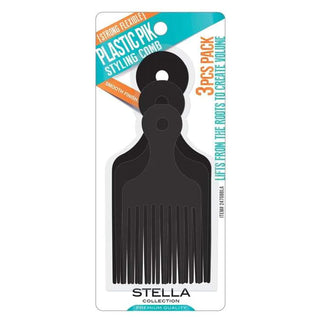 STELLA COLLECTION - Plastic Pik Styling Comb 3PCs