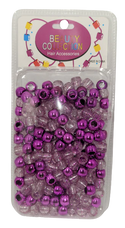 BEAUTY COLLECTION - Regular Round Metallic Purple Bead #METPUR