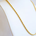 Joy Jewelry - Gold Necklace Chain Rope 3mm 18