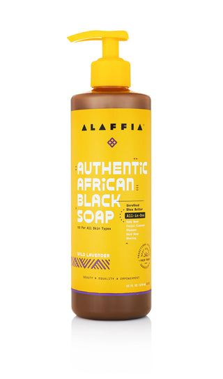 ALAFFIA - Authentic African Black Soap Wild Lavender