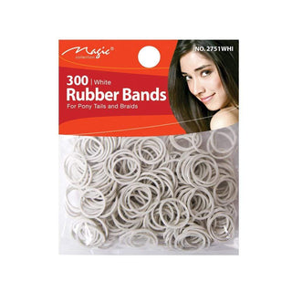 MAGIC COLLECTION - Premium Rubber Bands White 300PCS
