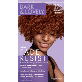 SoftSheen Carson - Dark & Lovely Fade Resist Permanent Hair Dye Kit #376 (RED HOT RHYTHM)